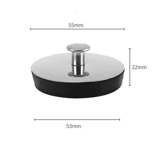 Stainless steel bath sink - stainless, plug
