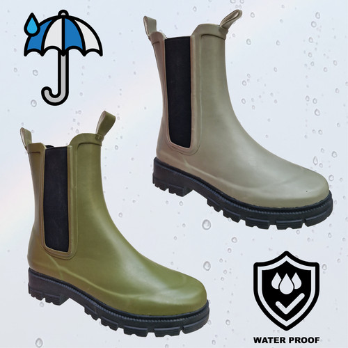Ladies rubber ankle - rubber,