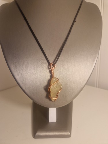 Libyan desert glass - desert, pendant
