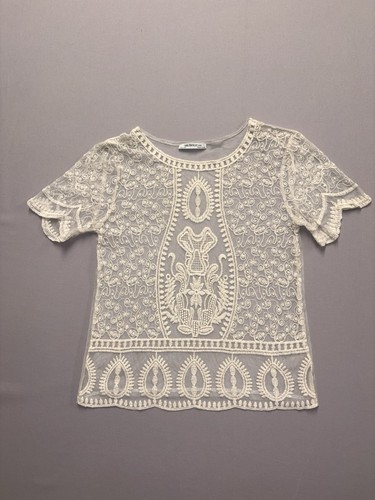 Zara trafaluc cream white - s,