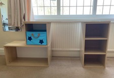 Lazzari Desk and attached Storage Units with 2 material Drawers