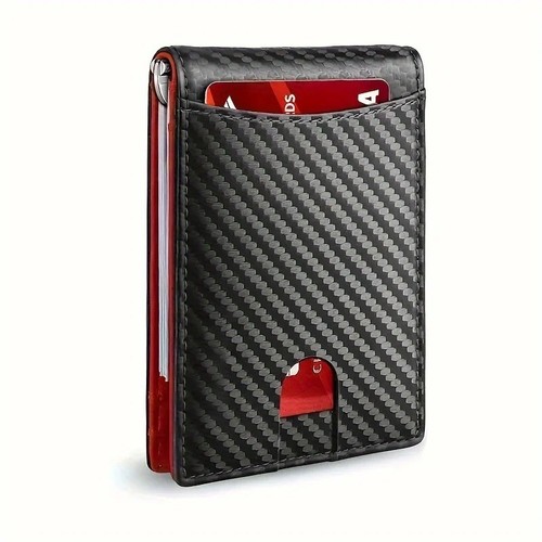 Genuine leather slim wallet - leather,
