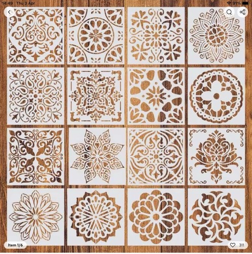 Square craft stencil - craft,