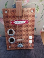 Handmade Cigar Box Guitar  3 String Guitar. “Old Faithful” Brand New!