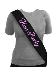 Black Baby Pink Print Hen Night Party Sashes Bride To Be Bridesmaid Mother Sash
