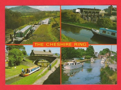 Canal postcard cheshire - canal,