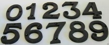 House door number black - number, 3"