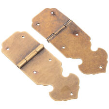 2pcs Cabinet Hinges Antique Brass Hinge Furniture Hardware Jewelry Box Hinges