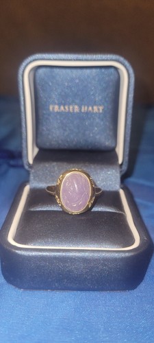 Carved lavender jade oriental - carved,