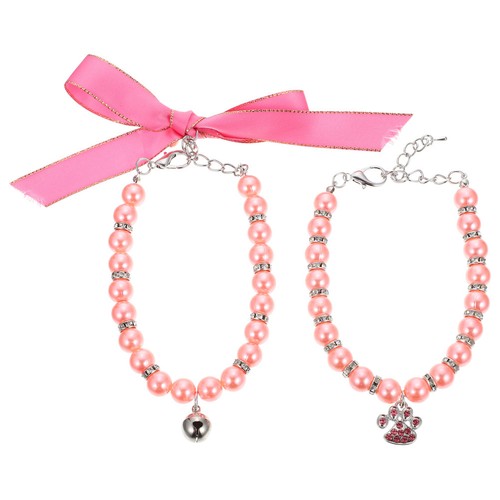 Adjustable pink cat collar - pink,