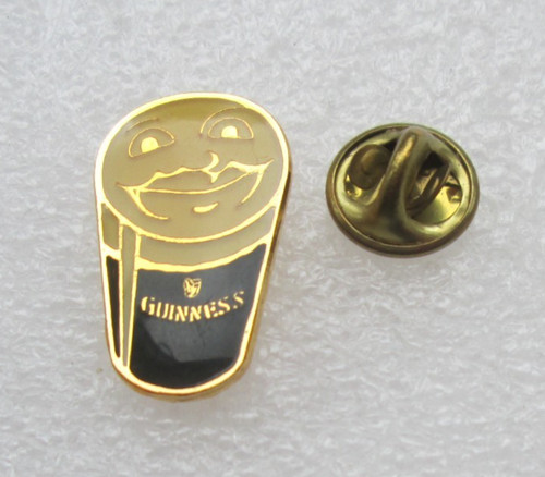 Guinness pint pot face pin - ,