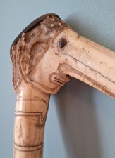 C19th deer antler walking - c19th,
