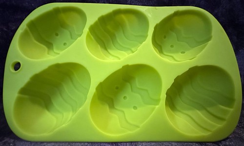Silicone green easter egg - silicone,