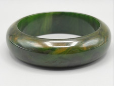 Vintage Green Marbled Bakelite