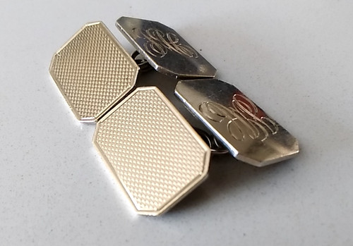 Vintage cufflinks 9ct - vintage,