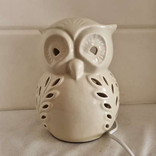 Ceramic owl night light - ceramic,