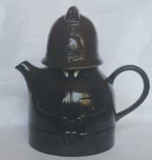 Carlton Ware Policeman "Bobby" Teapot All Black VGC