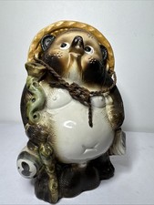 Tanuki figurine ceramic - figurine,