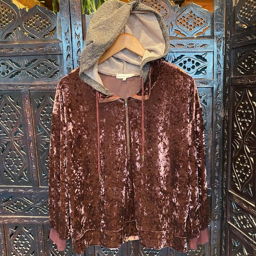 Bohocrushed velvet hoodie - bohocrushed,