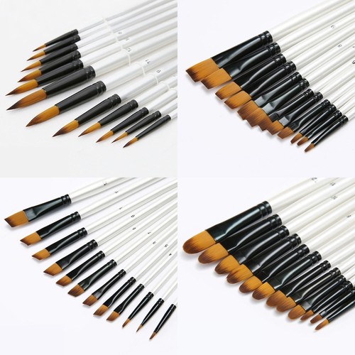 12x artists paint brushes - paint, set