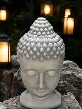 Large cream charcoal buddha - large,