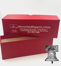 Coin Slab Storage Box RED