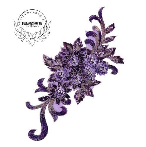 Gorgeous applique motif - 3d,
