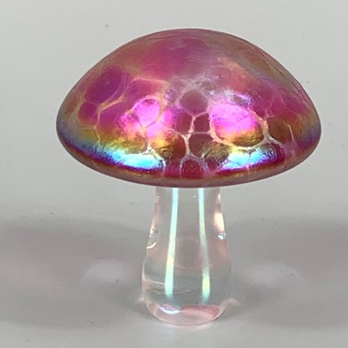 Heron glass pink iridescent - glass,