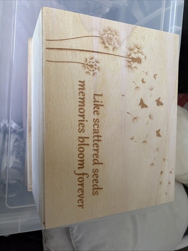 Wooden memory keepsake - keepsake, storage