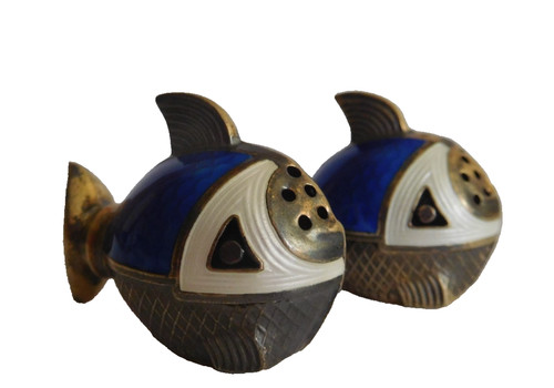 Pair norwegian silver - pair,