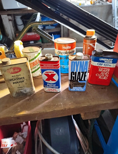 Vintage lot petrol oil - vintage, petrol/oil