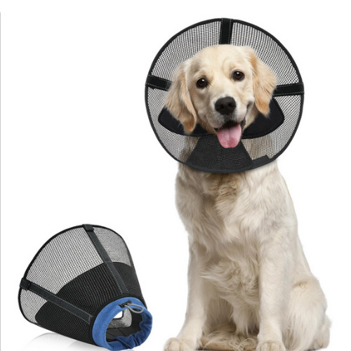 Soft mesh dog recovery collar - recovery,