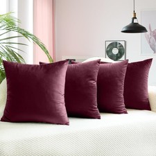 Pack of 4 Plush Velvet Cushion