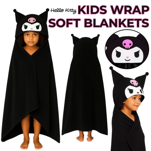 Hello kitty kuromi hooded wrap - kuromi,