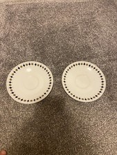 vintage J&G Meakin "Inca" pattern saucer geometric, mandala-like pattern England