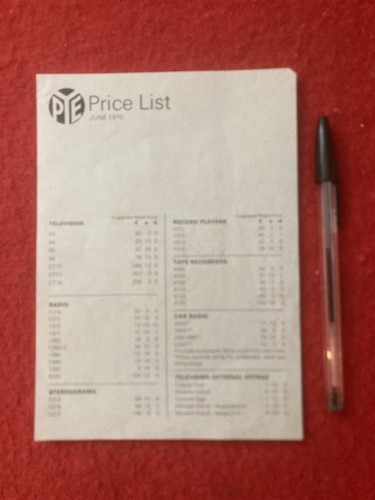 Pye rare 1970 price - pye,