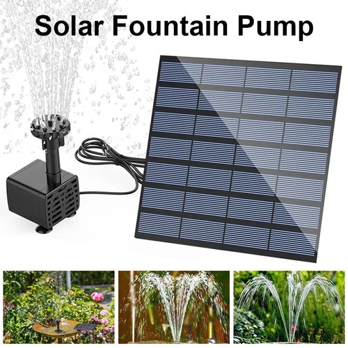 Garden solar water pond - water, pump