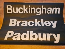 Vintage bus destination blind - vintage,