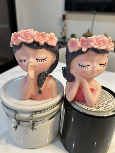 Set lady head statue - set, of