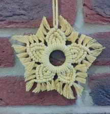 Star / Flower Macrame Decoration Hand Made