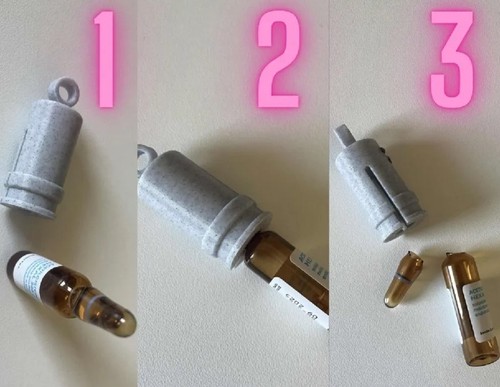 Glass amp opener vial breaker - glass,