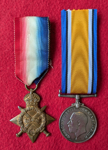 Ww1 medal pair 1473 po - ww1, z/1473