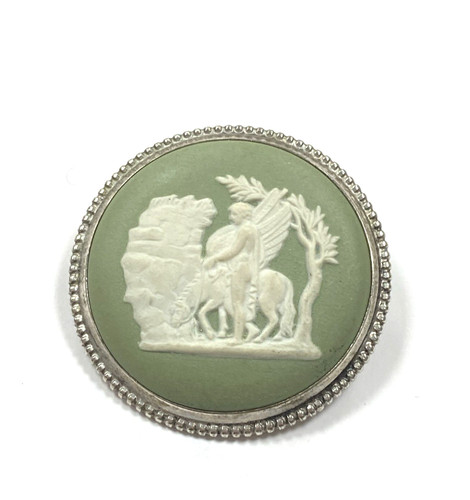 Wedgwood green jasper cameo - ,