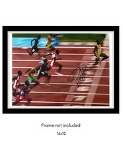 Usain Bolt Hand Signed 16x12