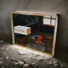 Holy Bible Painting, Decorative Religious Art, Vintage Christian Art 