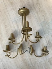 Ceiling Light And Pair Of Wall Lights Gold/brass Colour From Next Home