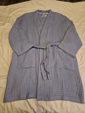 Very Womens Pale Blue Waffle Dressing Gown Robe UKL. BNWOT