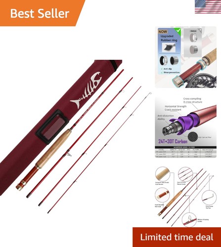Whisperer fly fishing rod - rod, 4