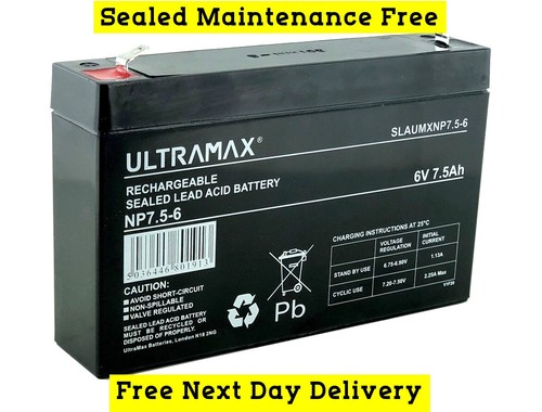 Ultramax 5ah rechargeable - ultramax, 6v
