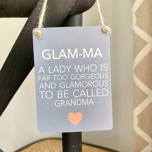 Glam sign plaque ma - plaque,